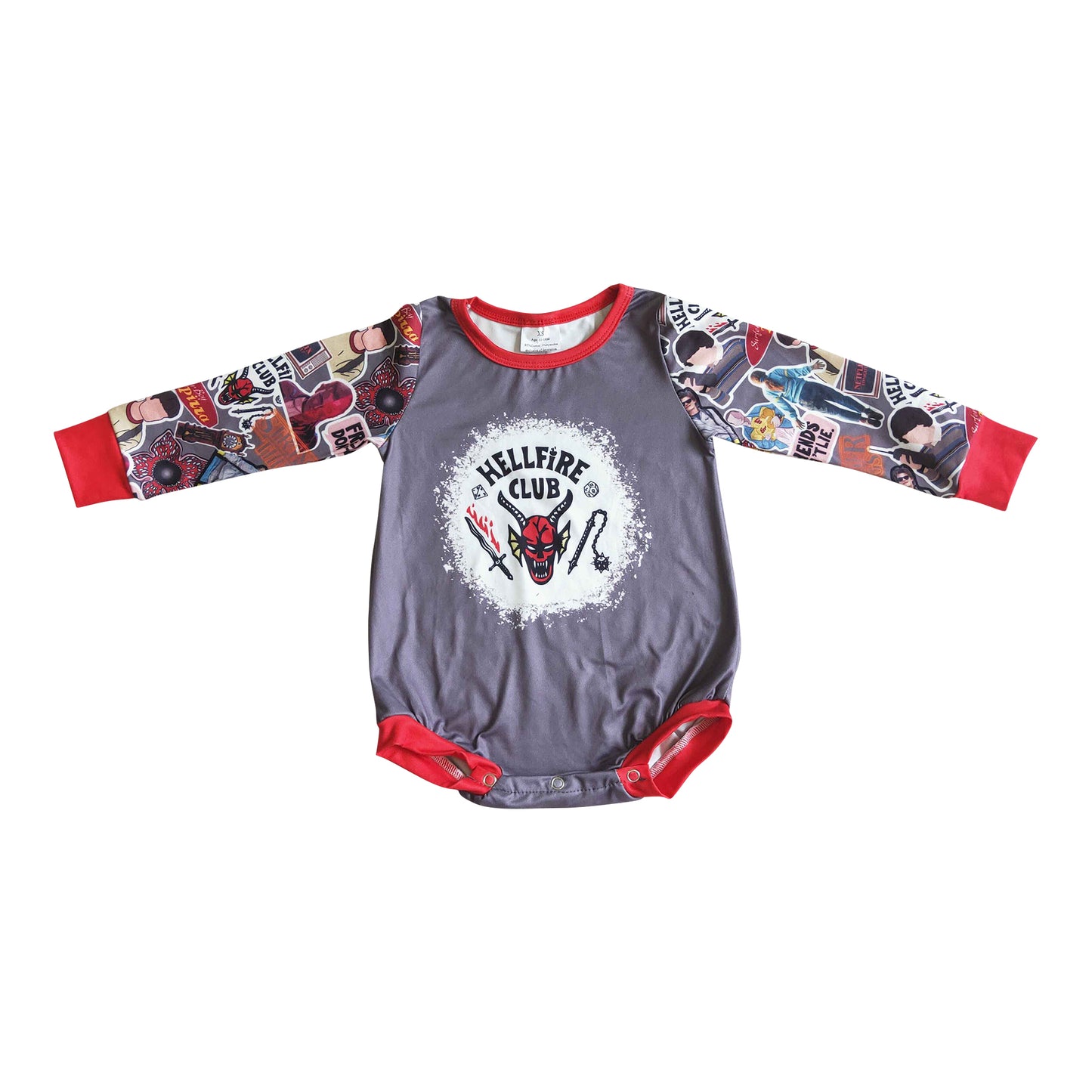 kids newborn long sleeve romper for halloween club