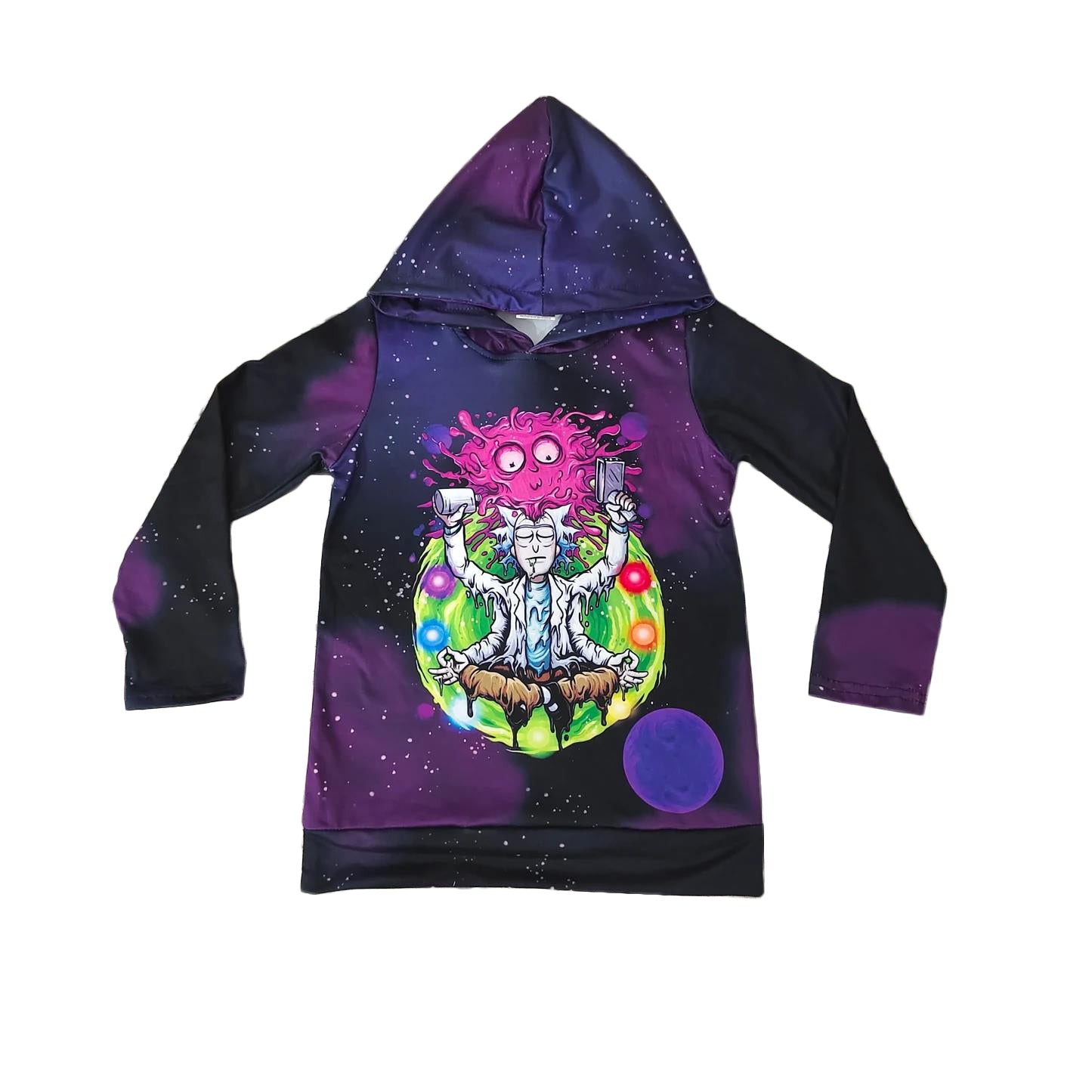 boy bleached halloween hoodie shirt
