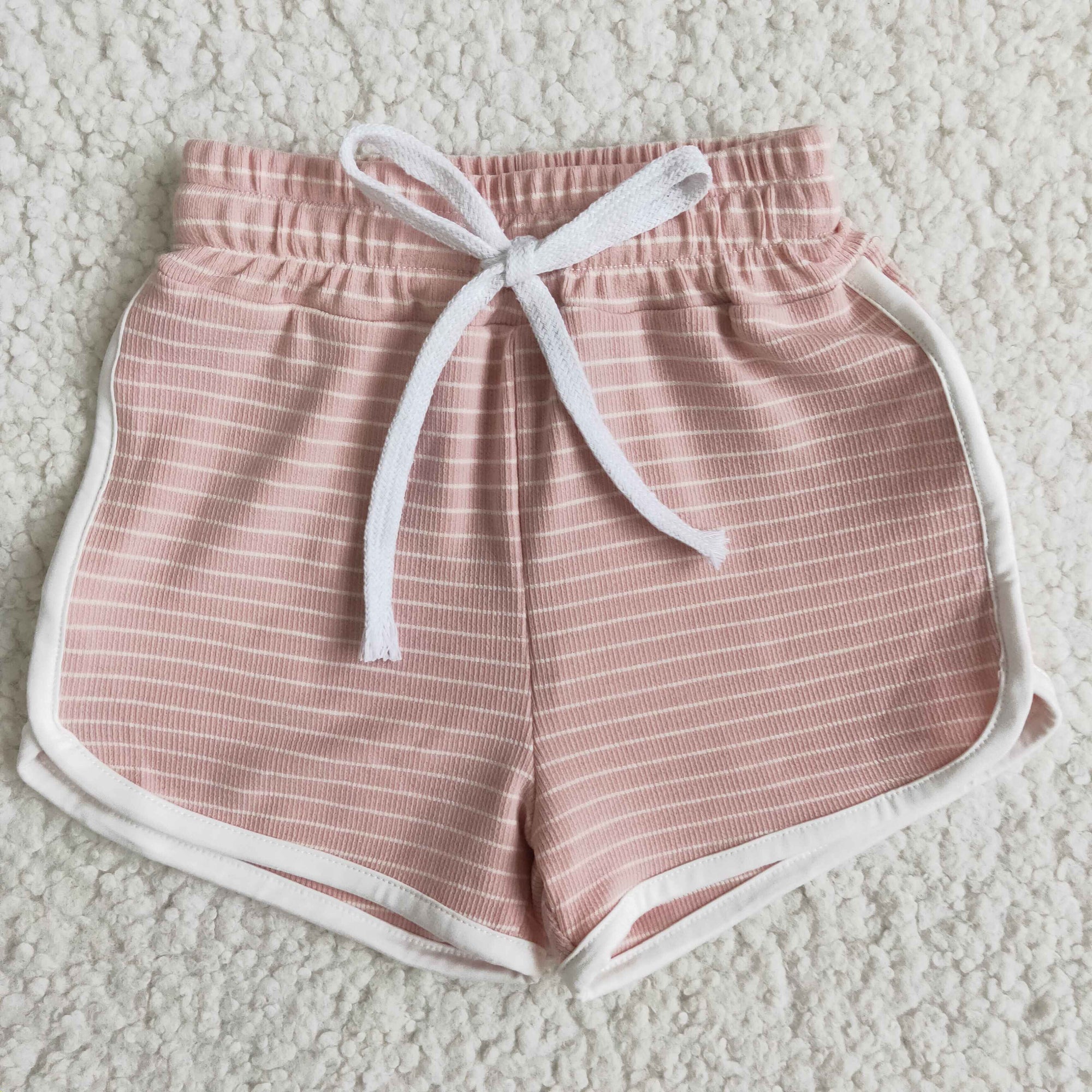 pink stripe shorts
