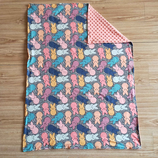 easter bunny leopard blanket