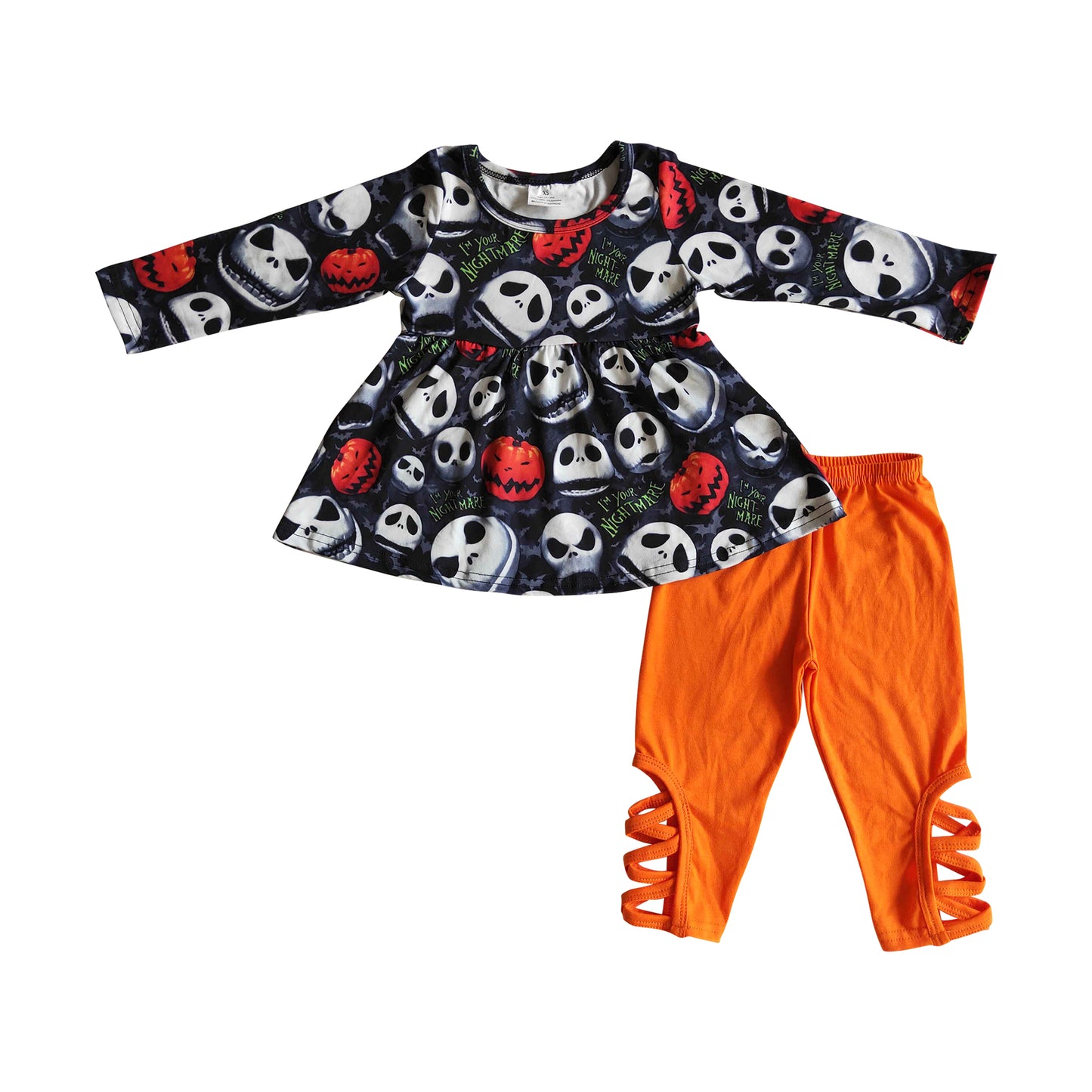 i'm your nightmare orange legging set girl halloween outfit GLP0148