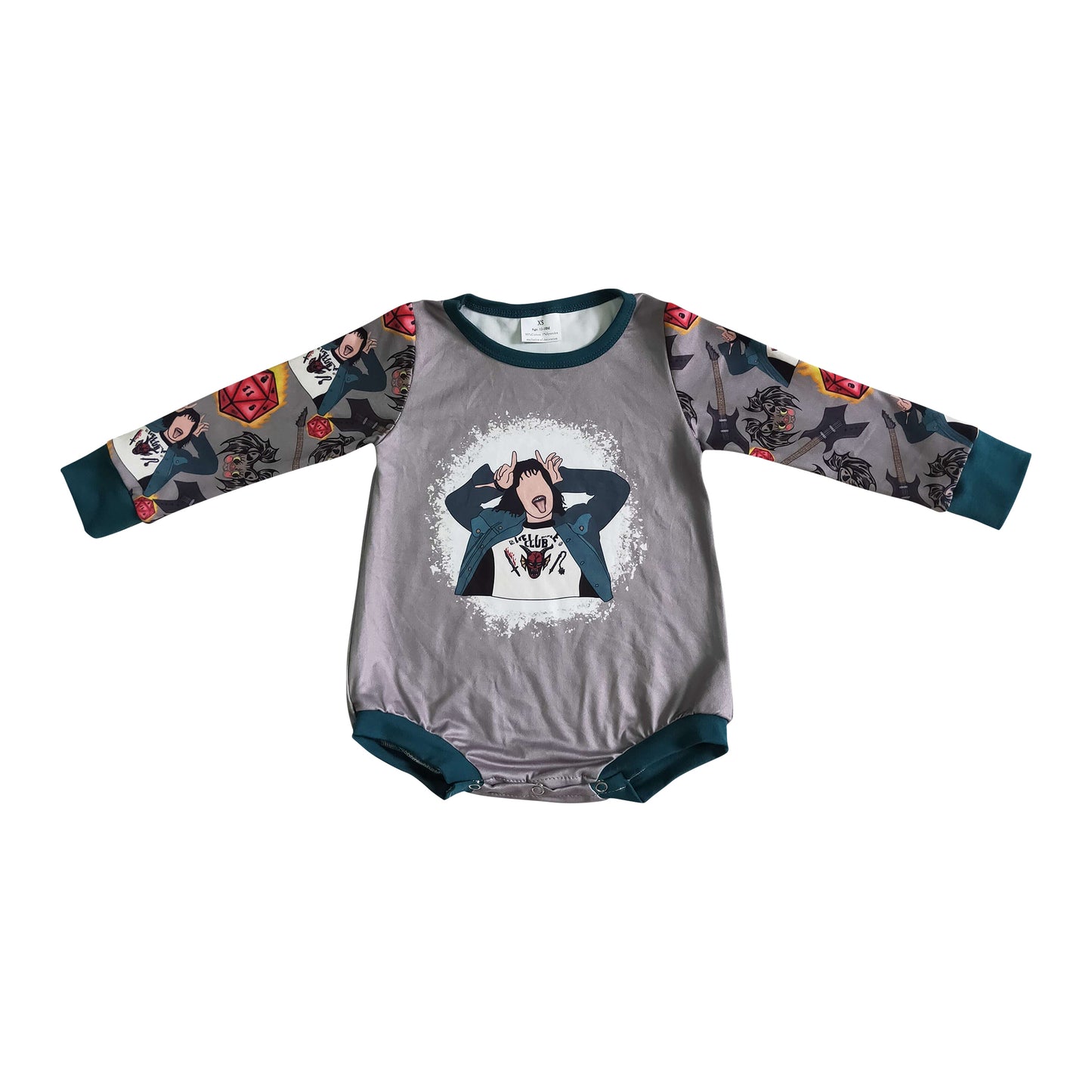 singer guitar club baby romper LR0130