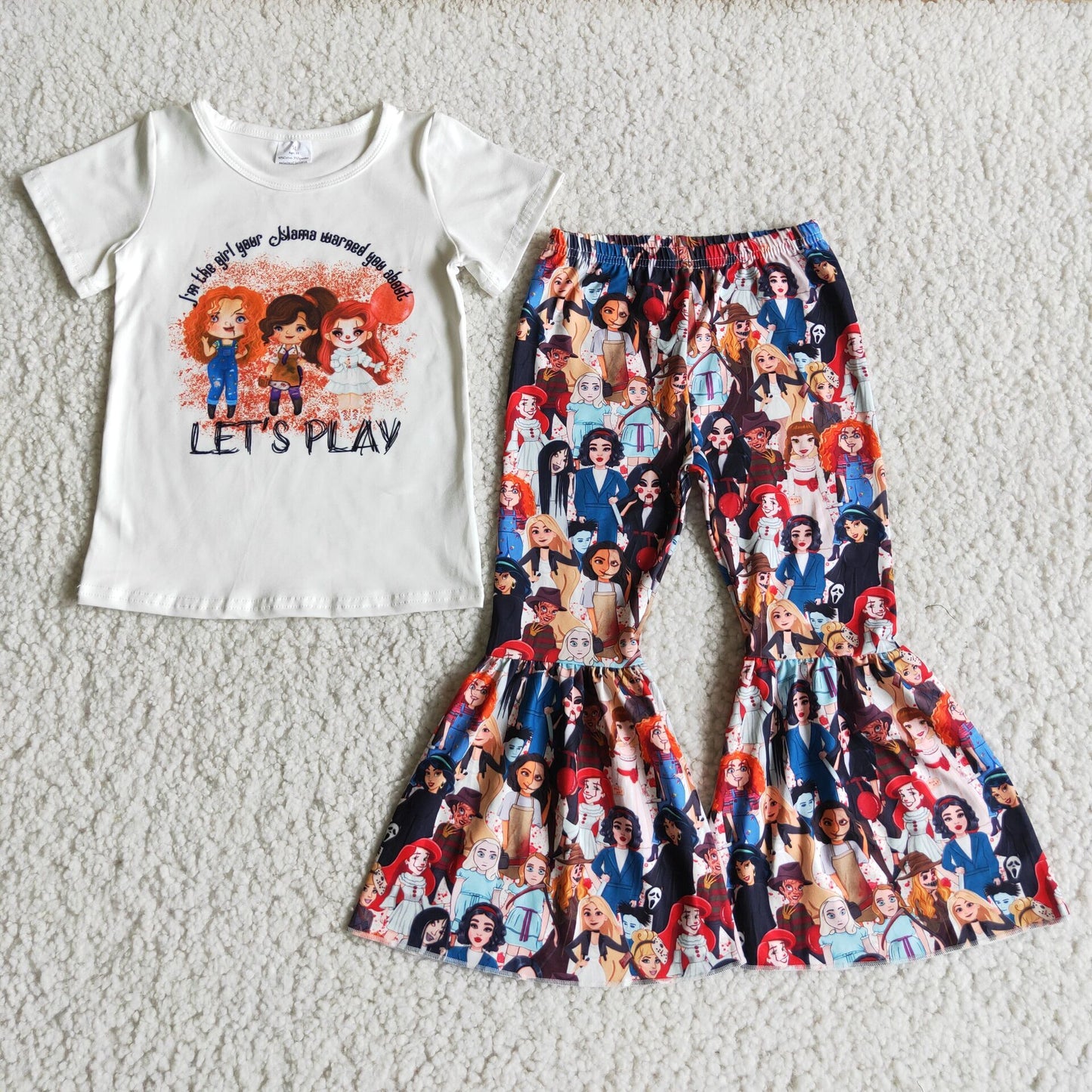 girl's clothes set halloween