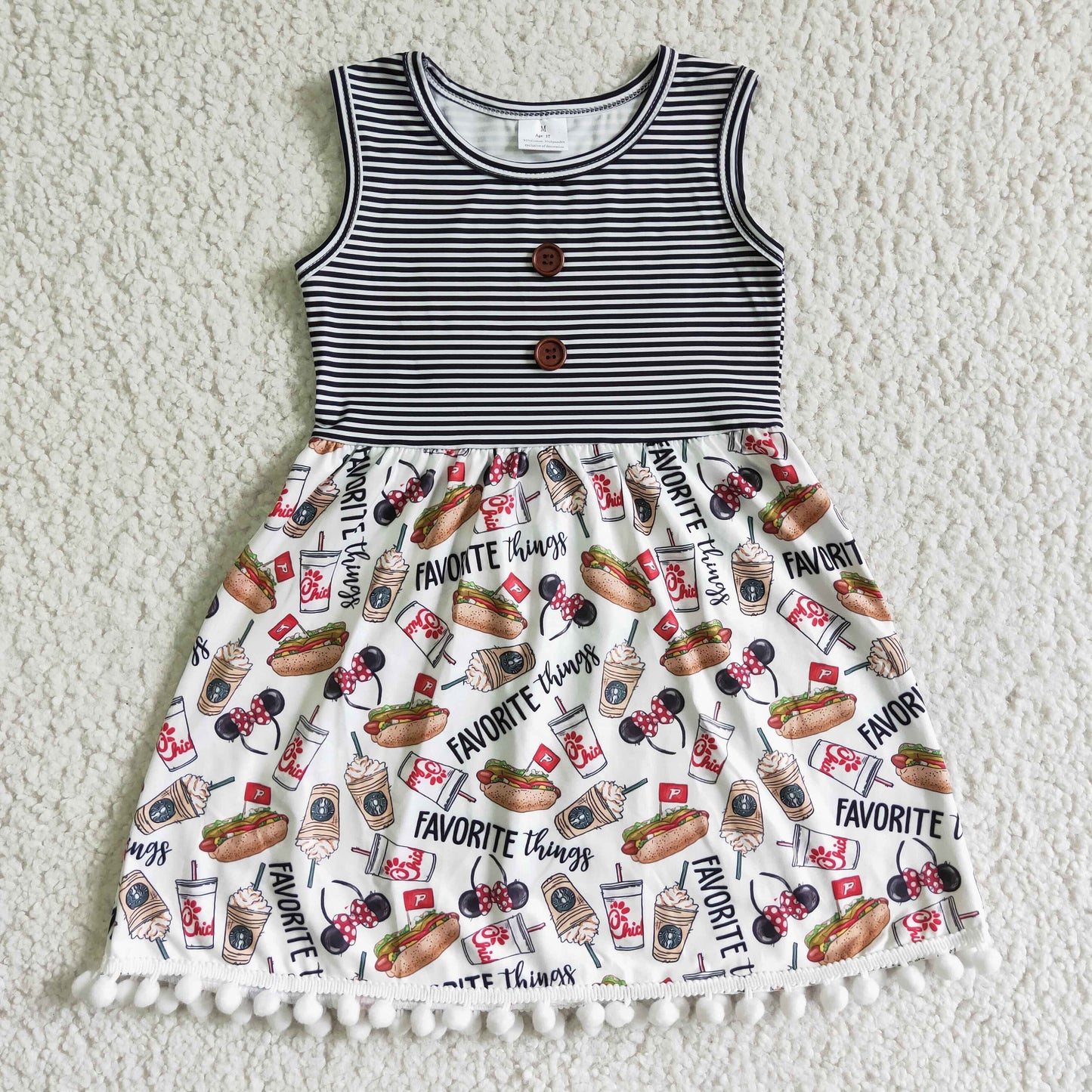 summer sleeveless chick fil-a dress