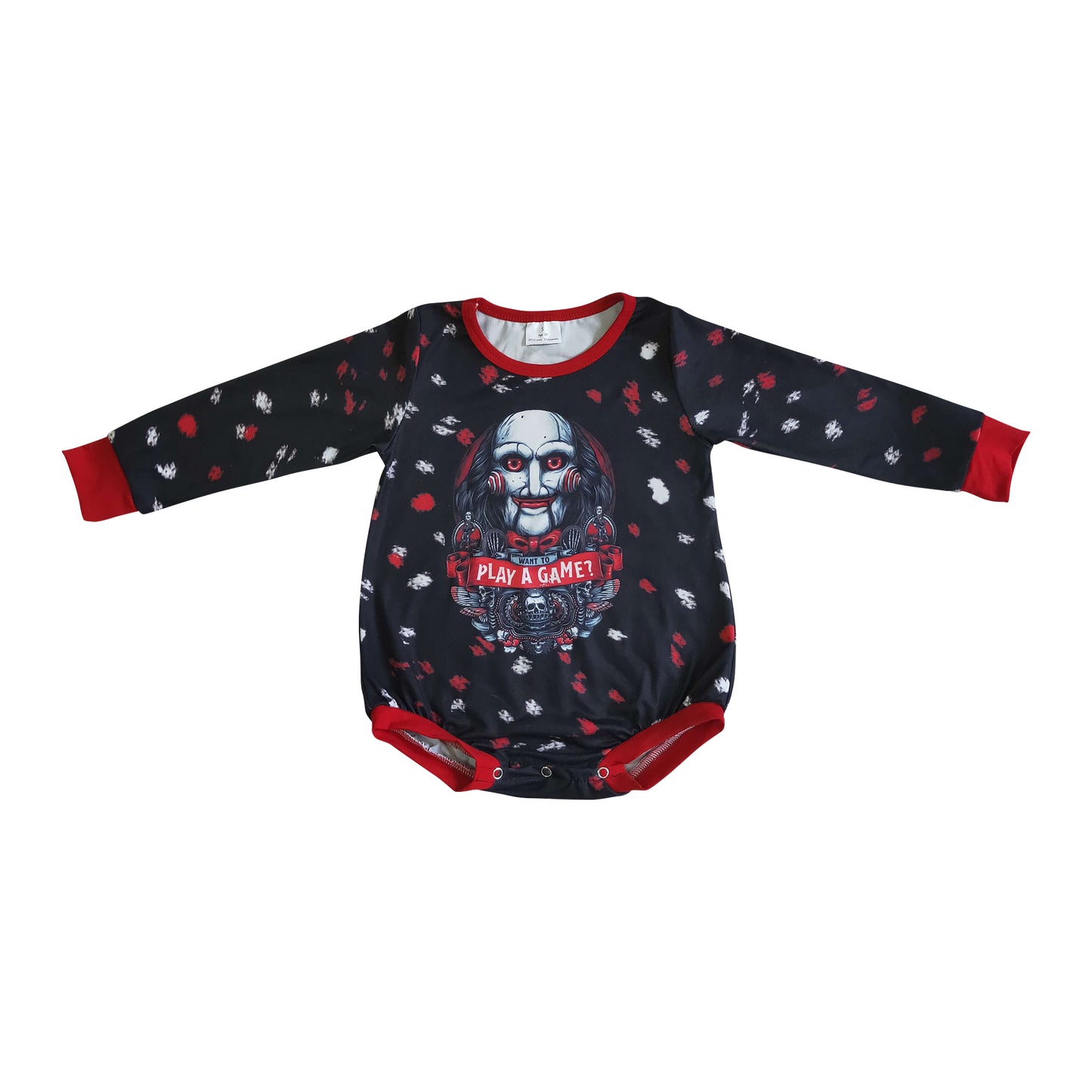 kids halloween baby romper play game?