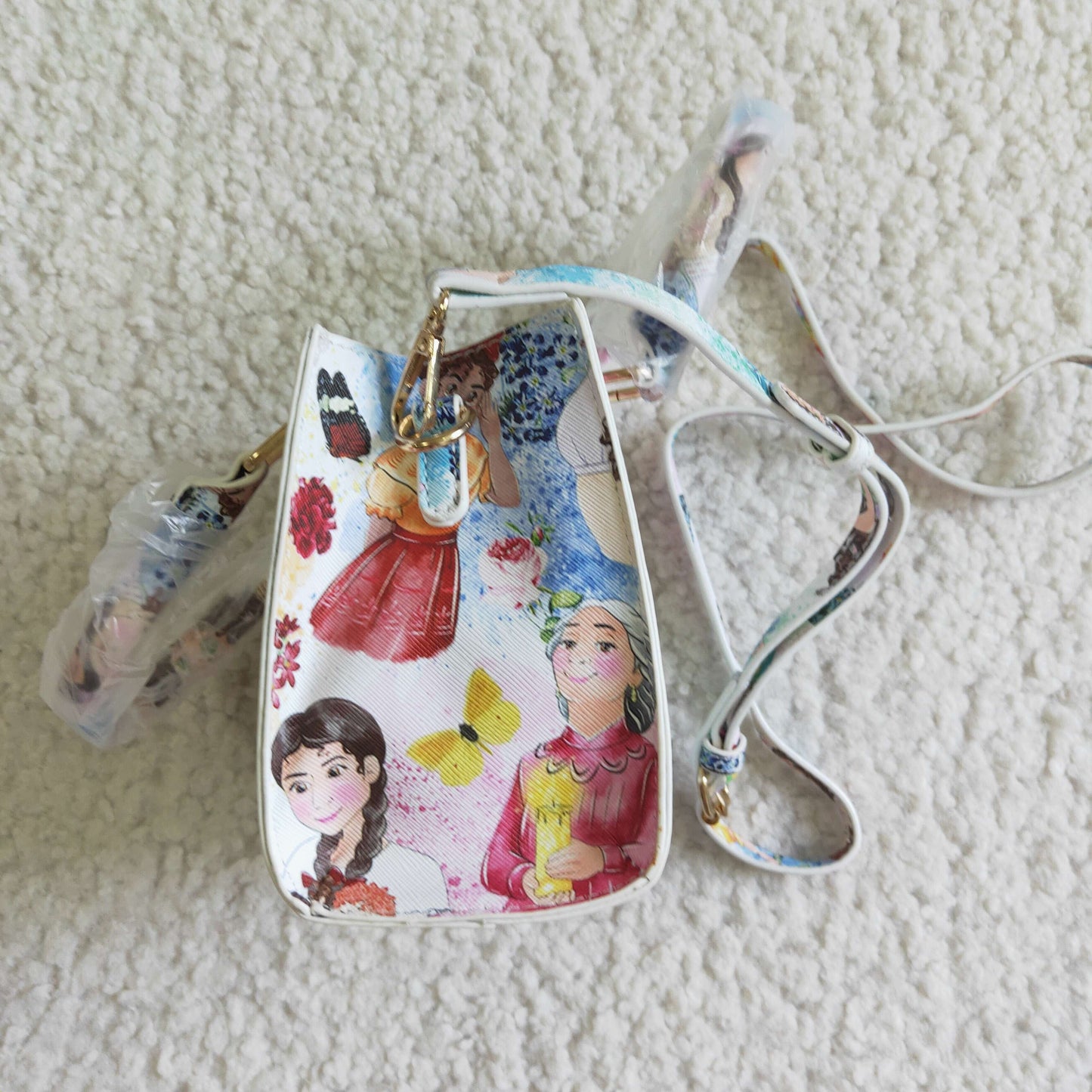 kids magical family print crossbody bag purse
