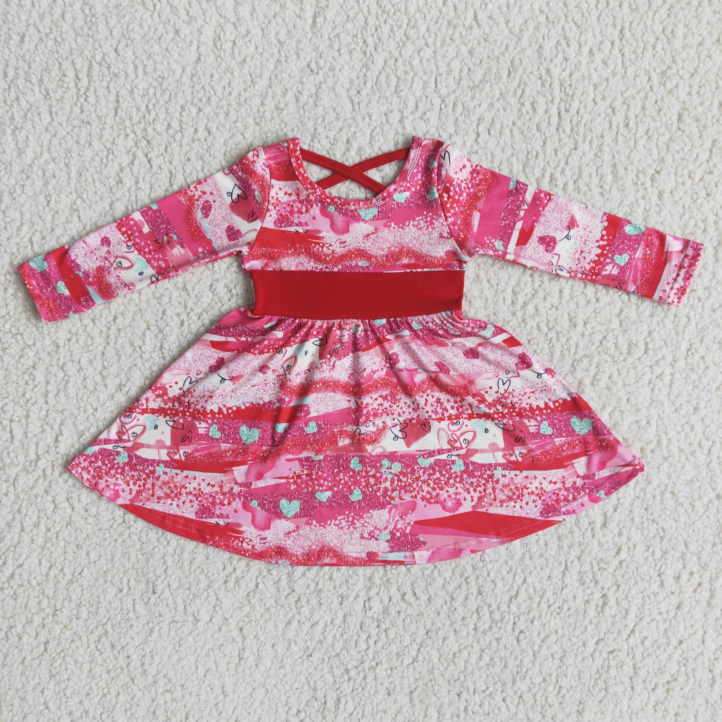 Pink Tie Dye Dress 6 A2-5
