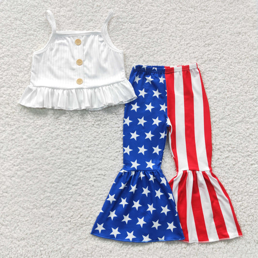 4th of july stars and stripe bell outfit