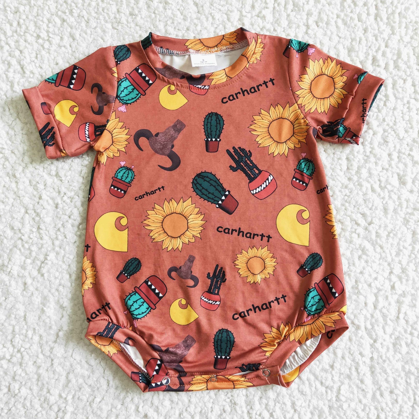 western carhartt unisex baby romper