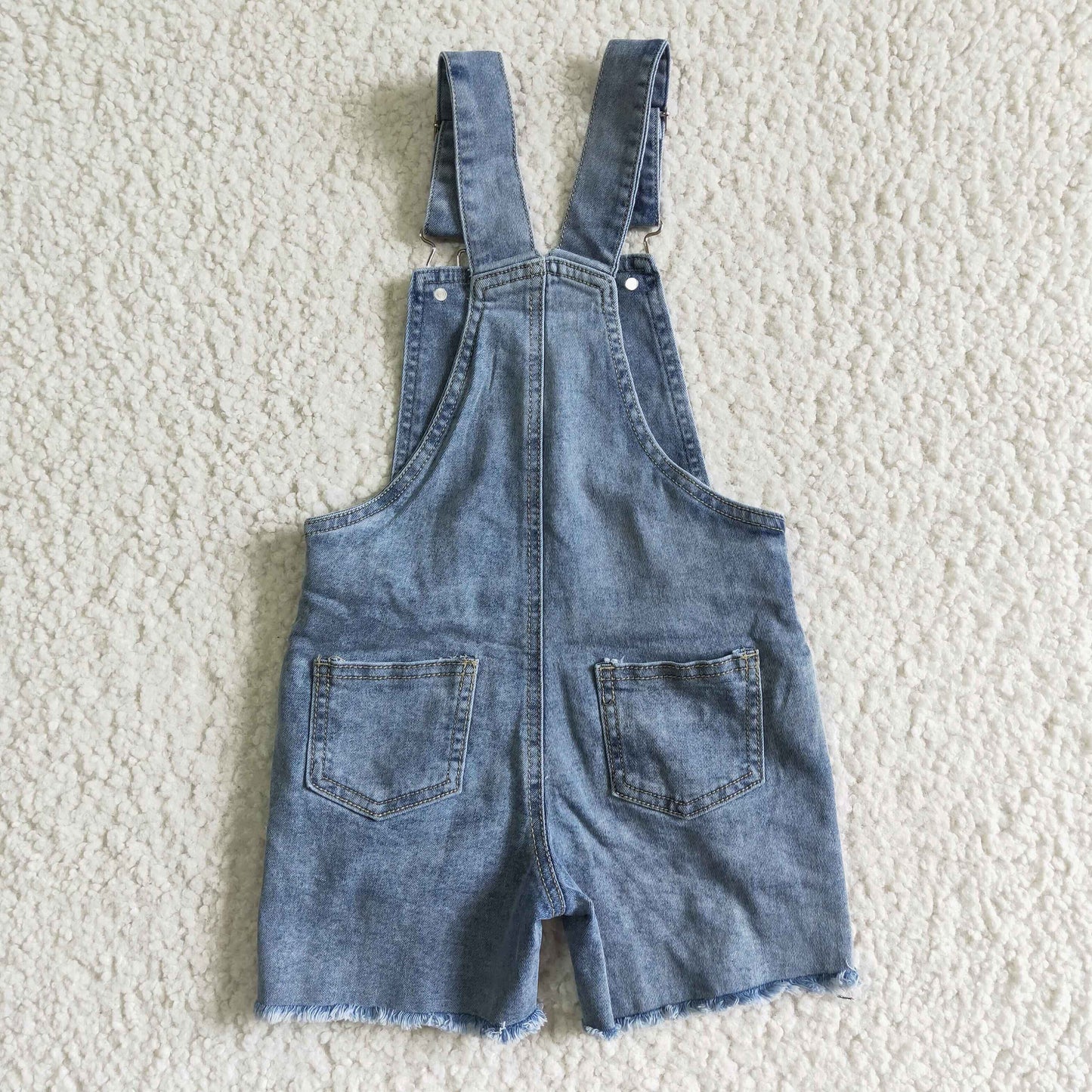 sleeveless denim overalls jumpsuit kids clothes