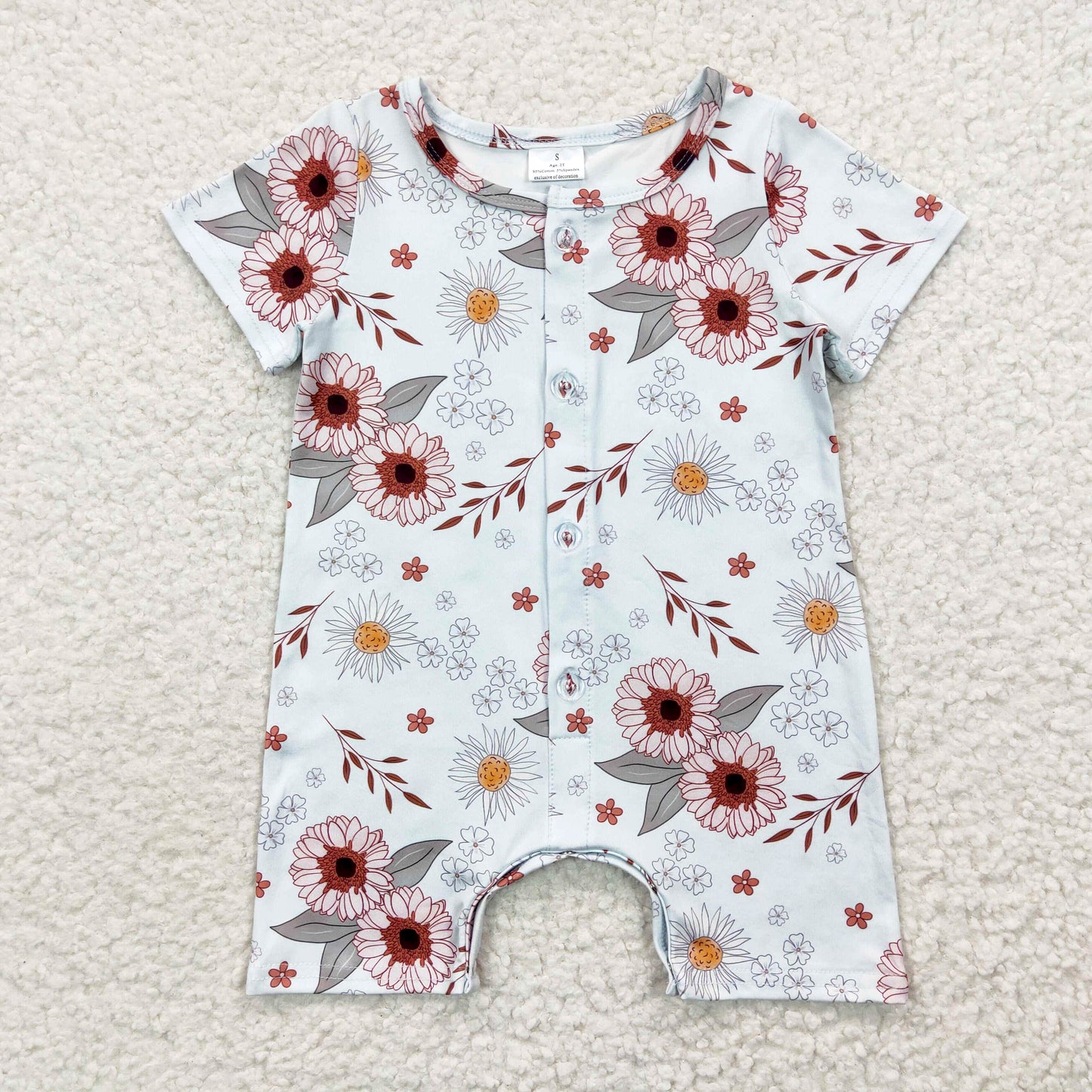 floral infant romper