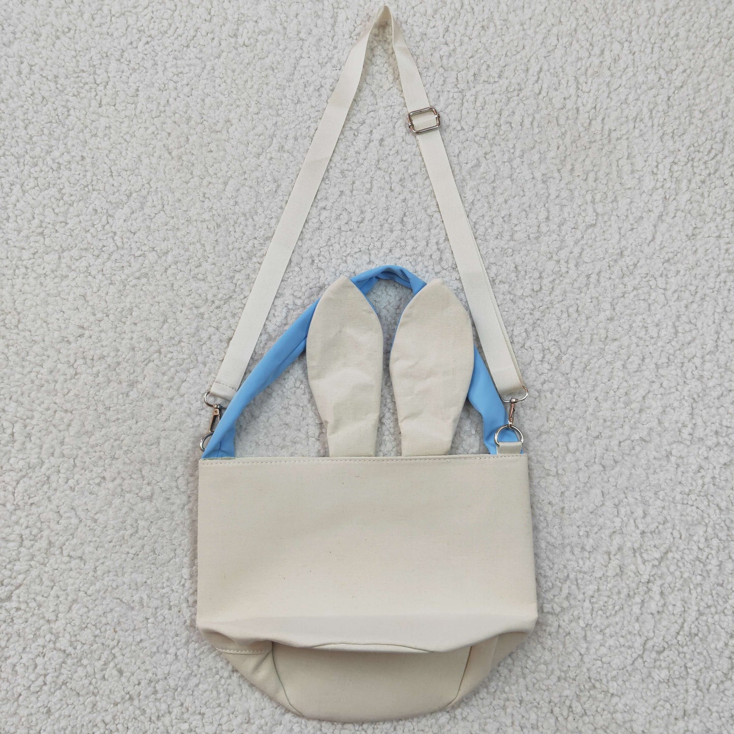 blue canvas easter bags basket for egg hunt buckets storage gifts decorations