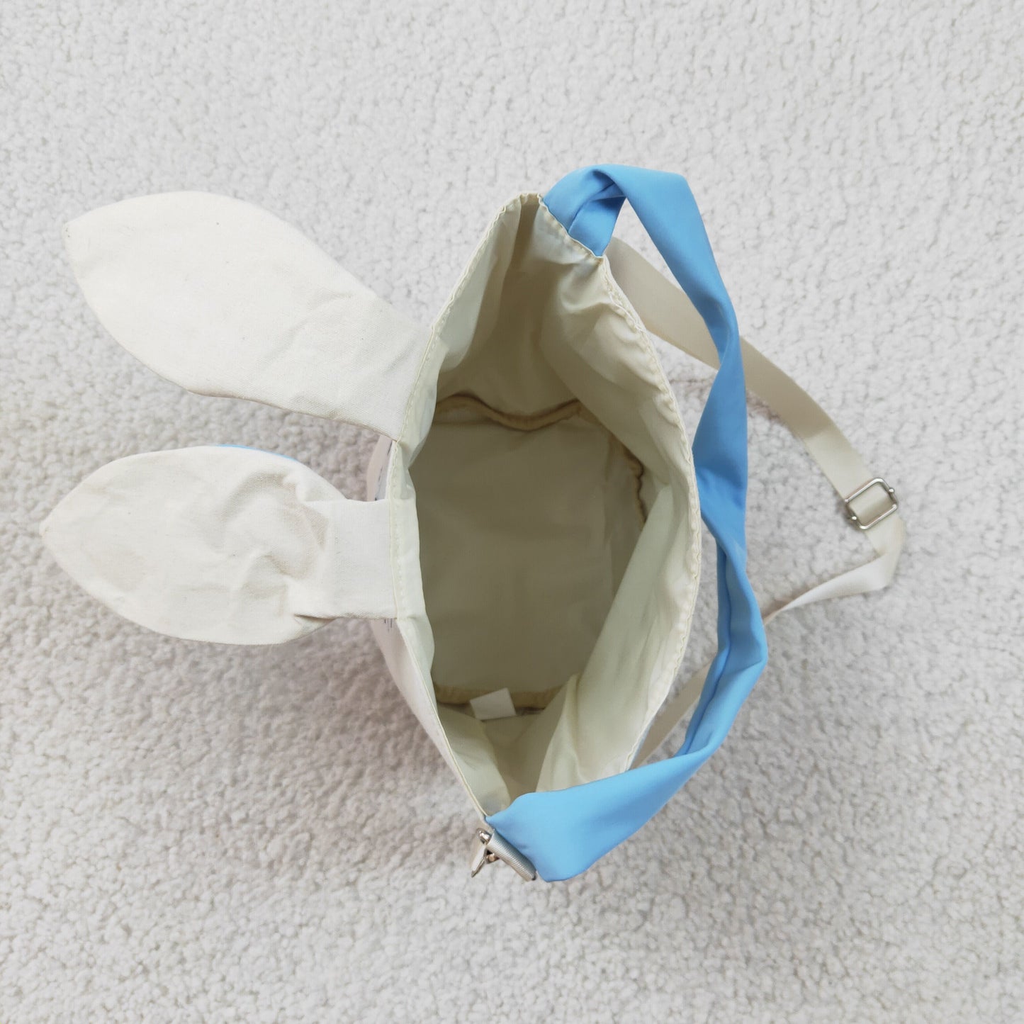 blue canvas easter bags basket for egg hunt buckets storage gifts decorations