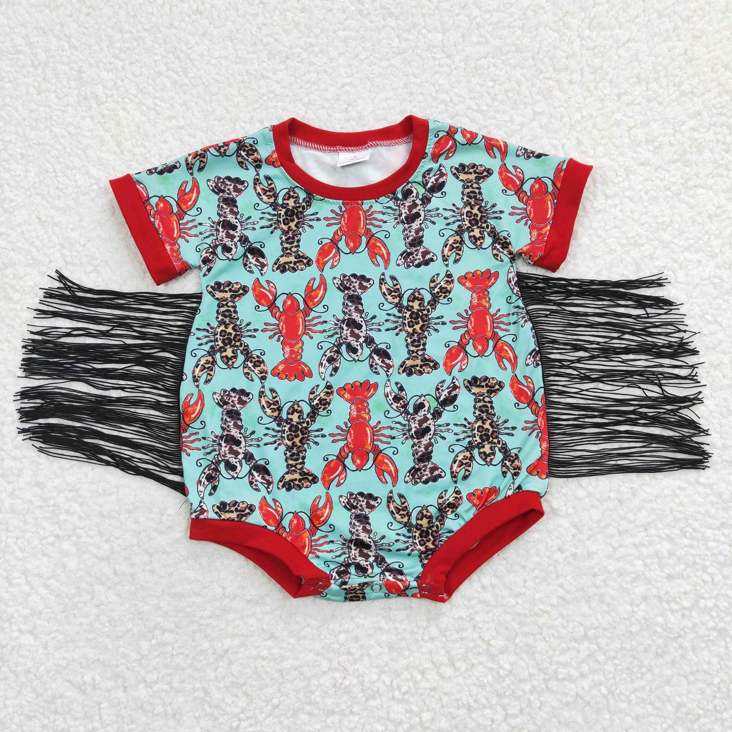 lobster fringe romper infant clothing