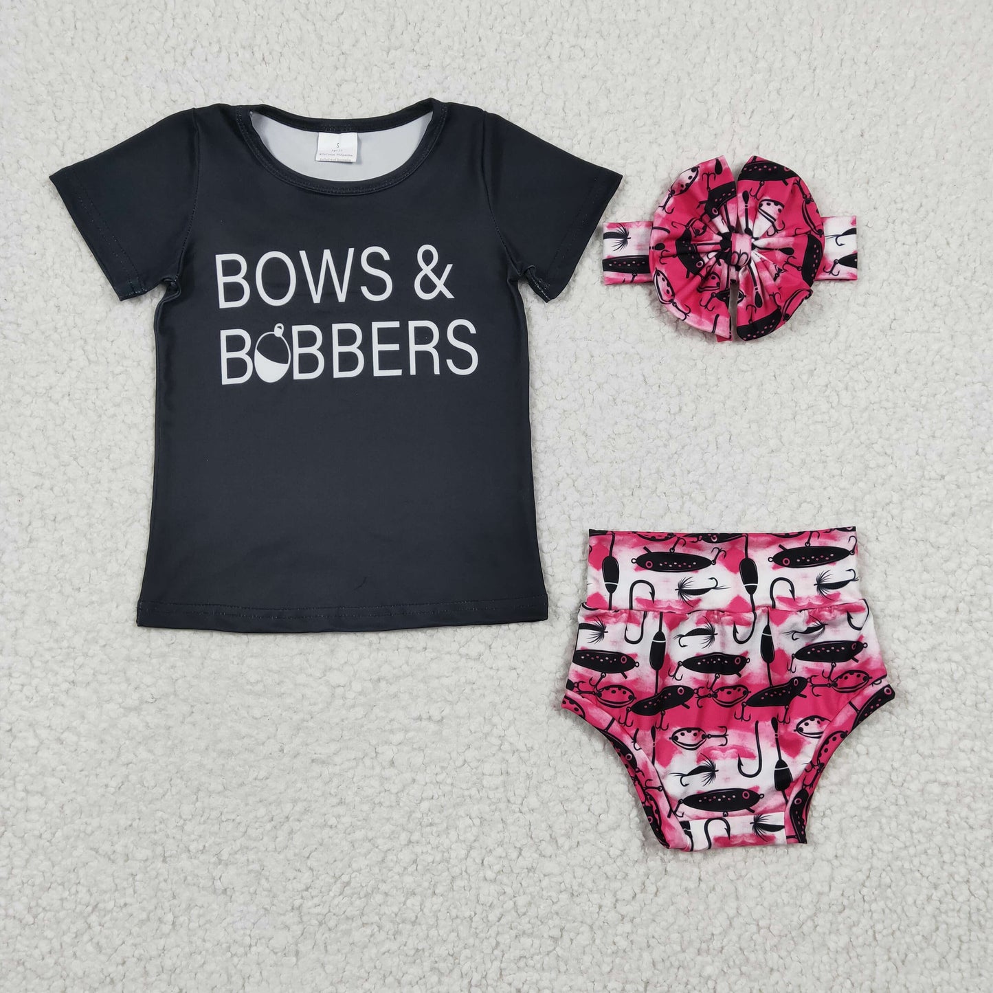 bows & bobbers fish hook bummie set