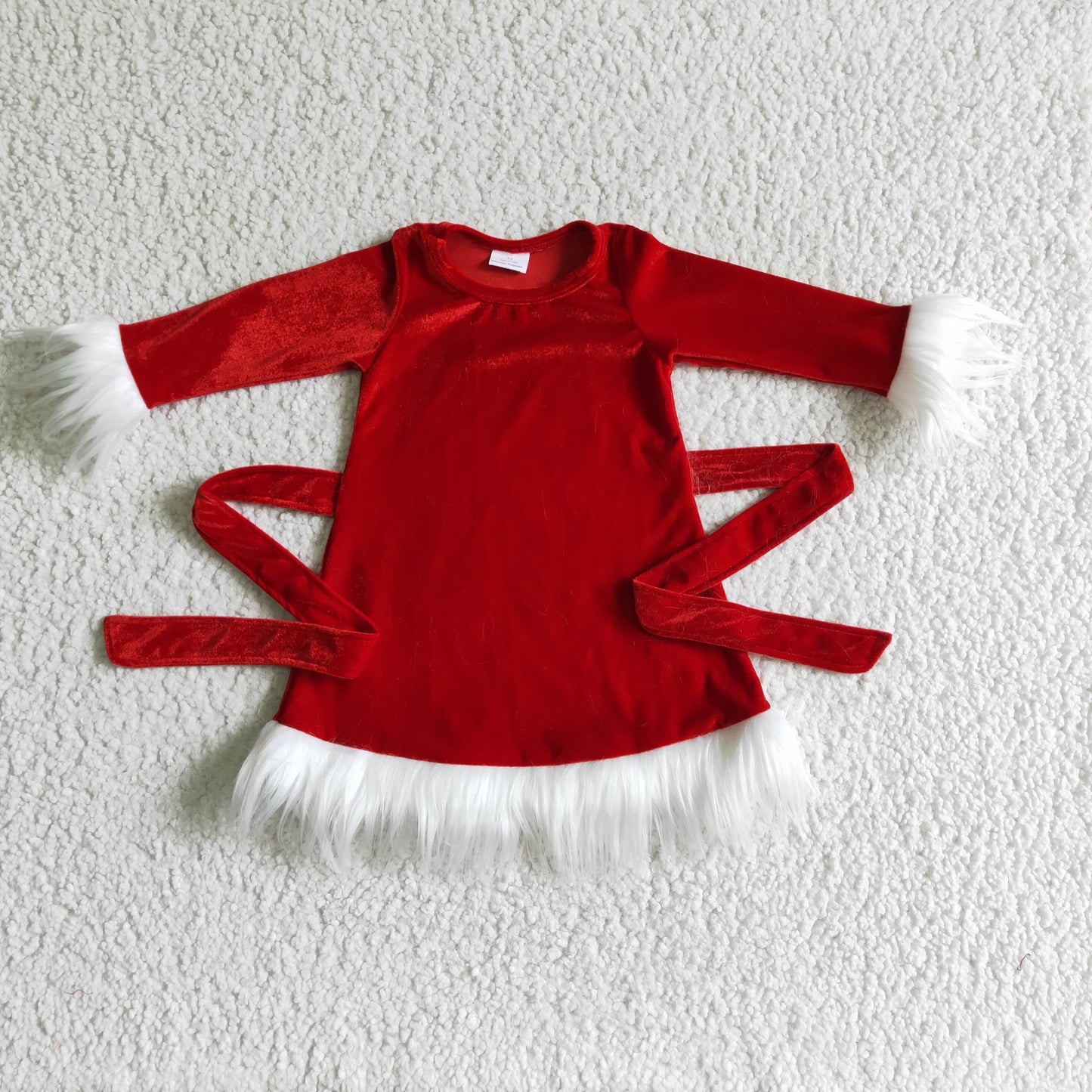 dresses for girl christmas velvet dress with sash children's clothing