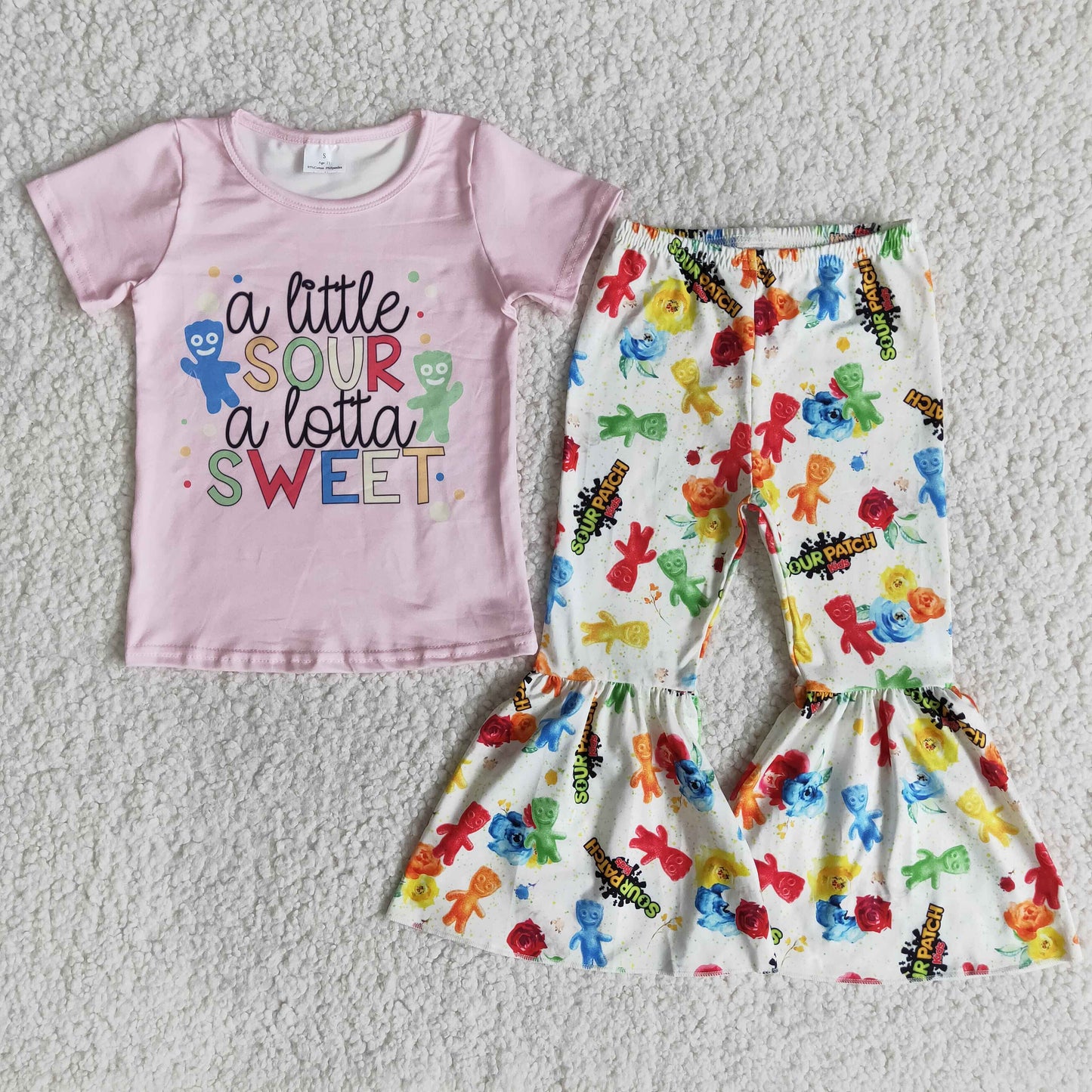 a little sour a lotta sweet bells set pink outfit