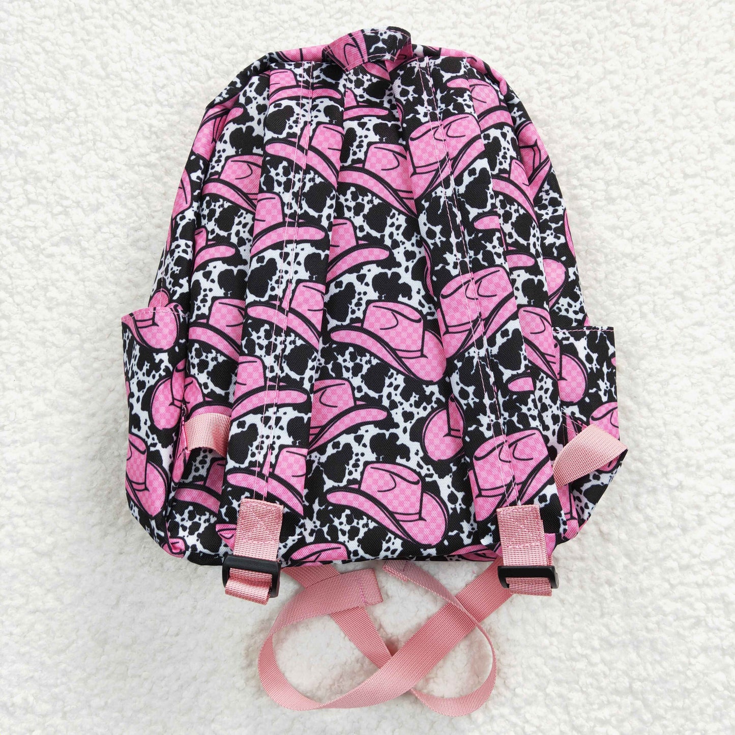 western cowgirl hat print bag backpack