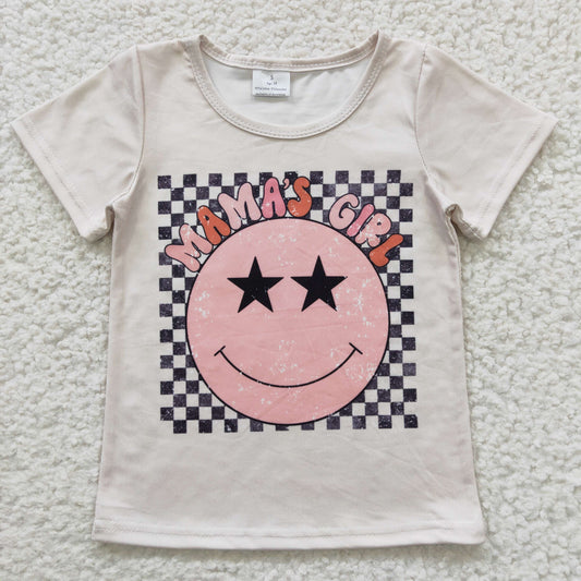 mama's girl smile tee t-shirt kids top clothing