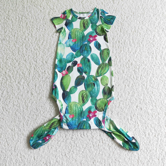 newborn nightgown sleepwear cactus