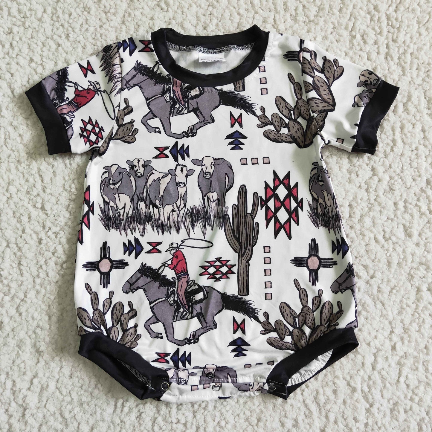 infant clothing cow baby boy romper
