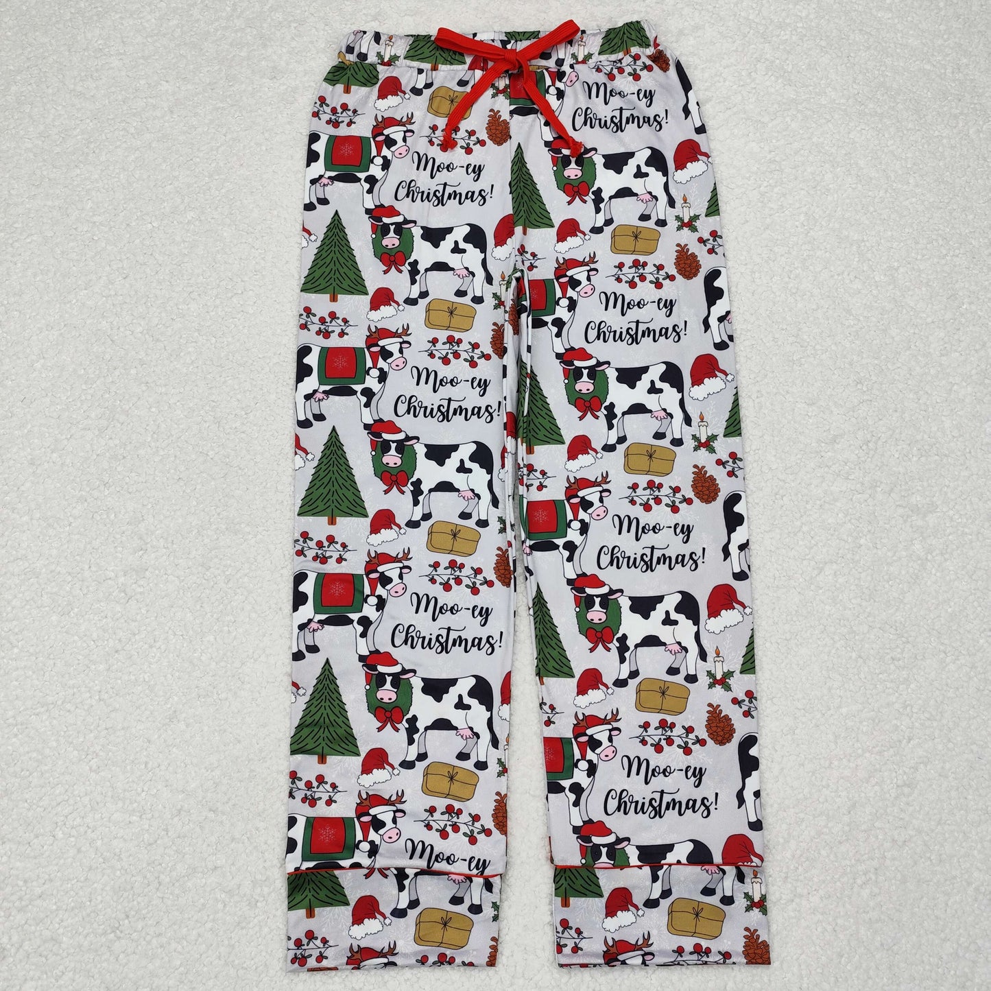 moo-ey Christmas adult woman straight pants