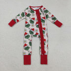 floral gri*ch ruffle zip sleeper