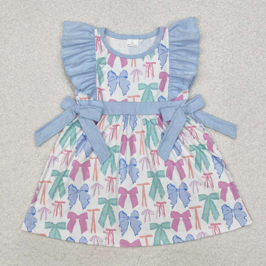 flutter colorful bows dress