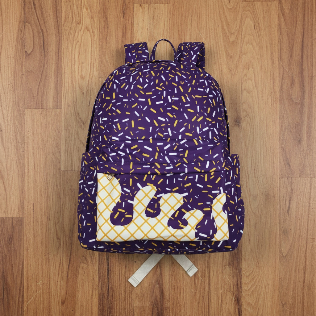 purple ice cream backpack children bags