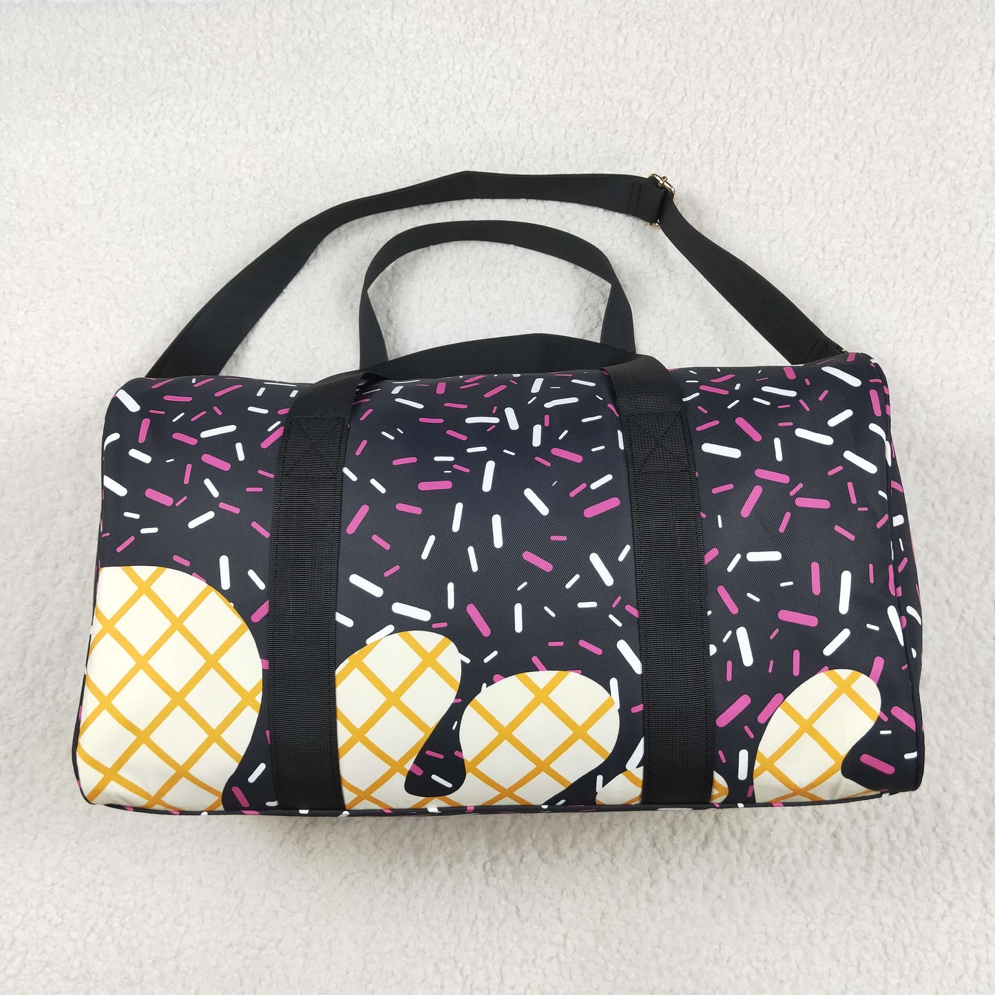 ice-cream sprinkle duffel & gym bags