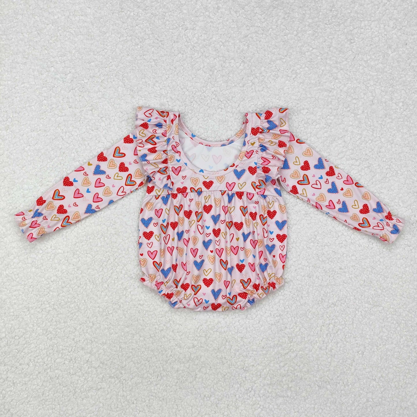 valentine leah bubble romper in heart