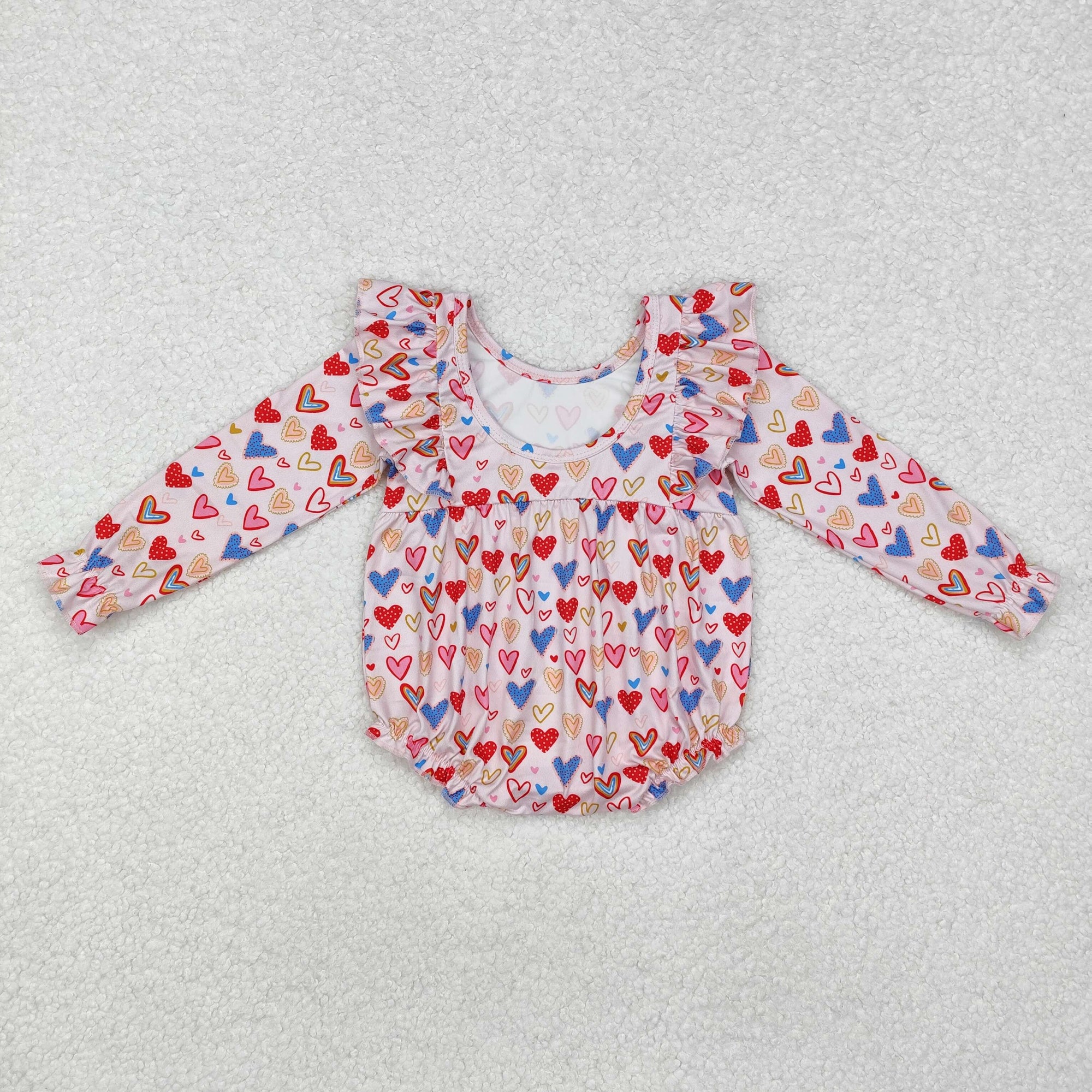 valentine leah bubble romper in heart