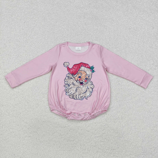 Christmas santa print girls bubble