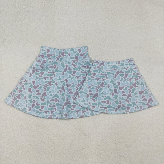 Mommy and me camo tennis yoga skort