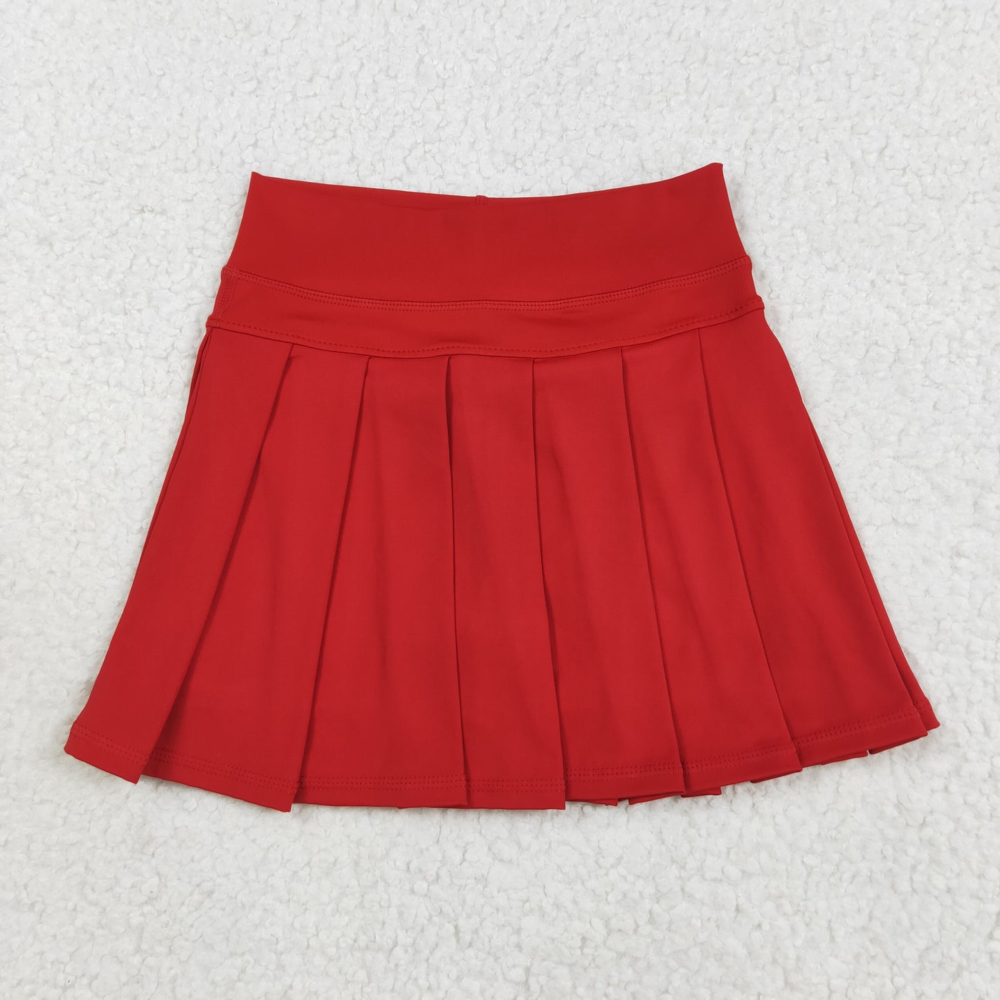 Girl Pleated Cheer Skirts Cheerleader Skirt Red
