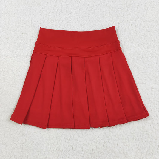 Girl Pleated Cheer Skirts Cheerleader Skirt Red