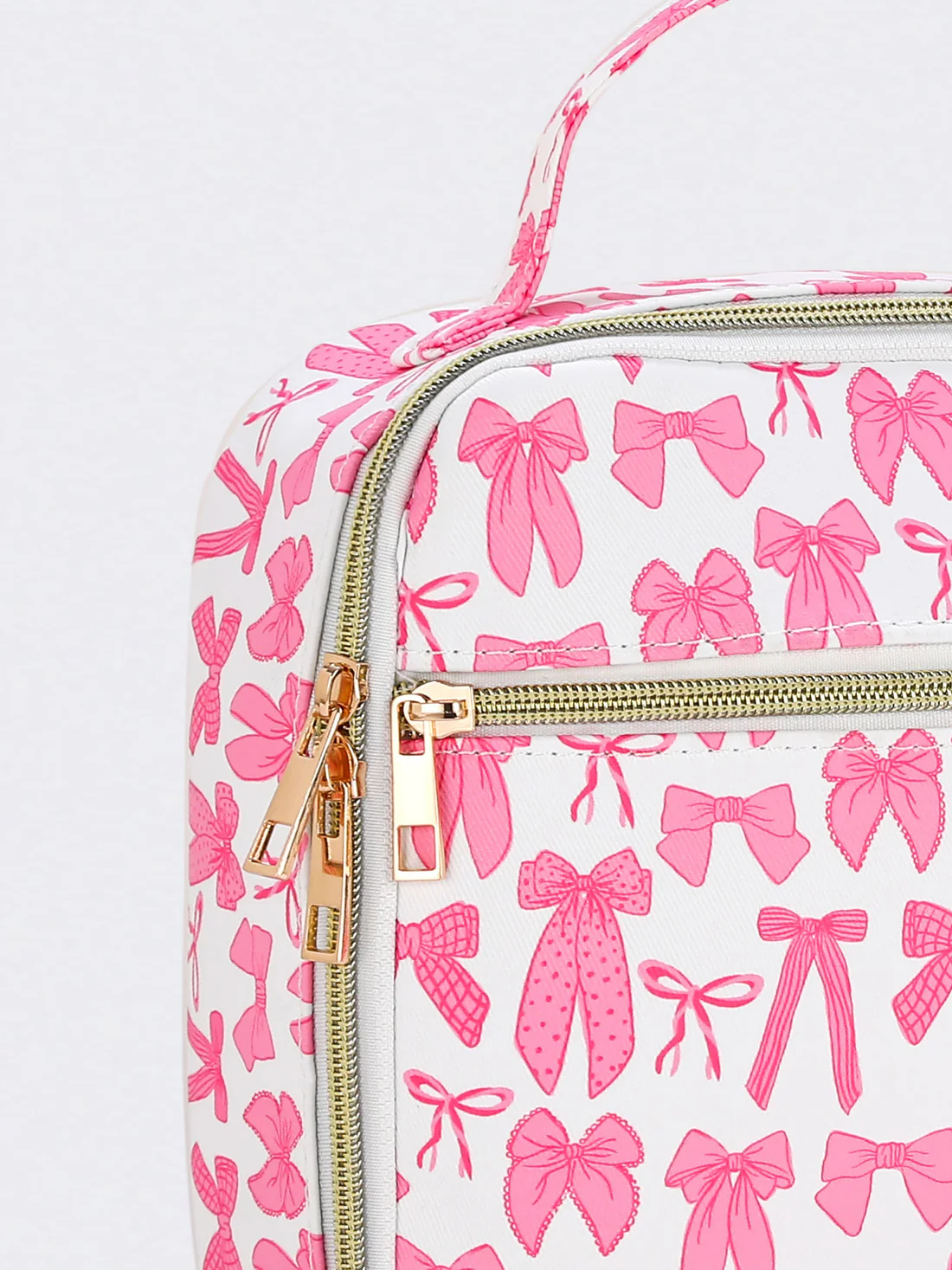 pink bow lunch box