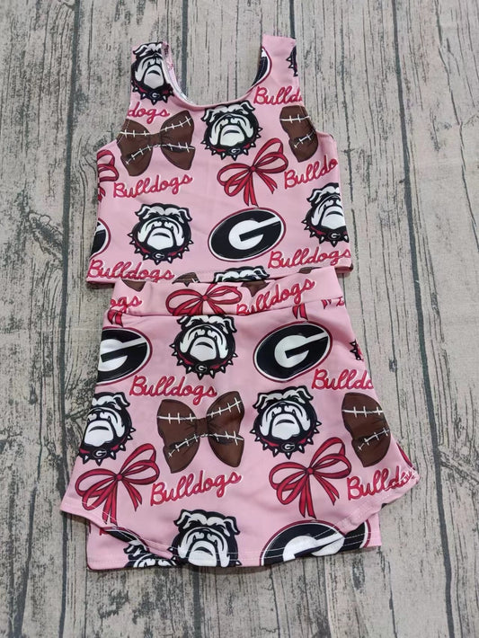 MOQ 8 TAT 6-7 weeks Bulldogs Girl Skort Set