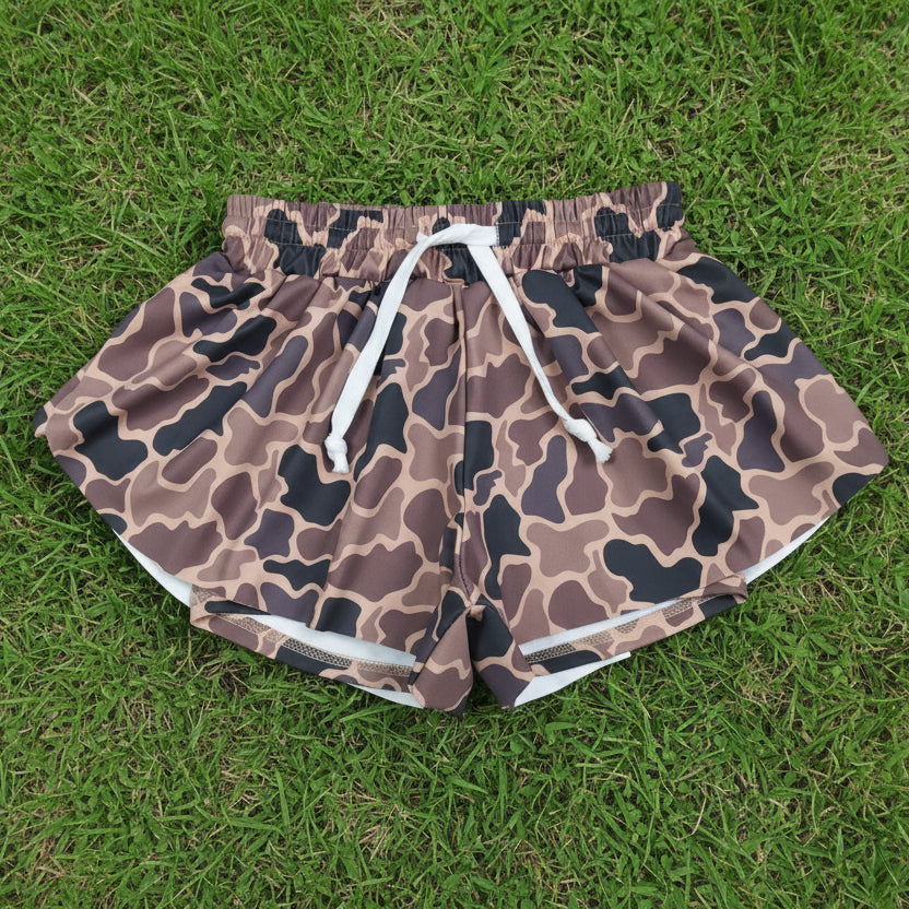 baby girl camo athletic shorts