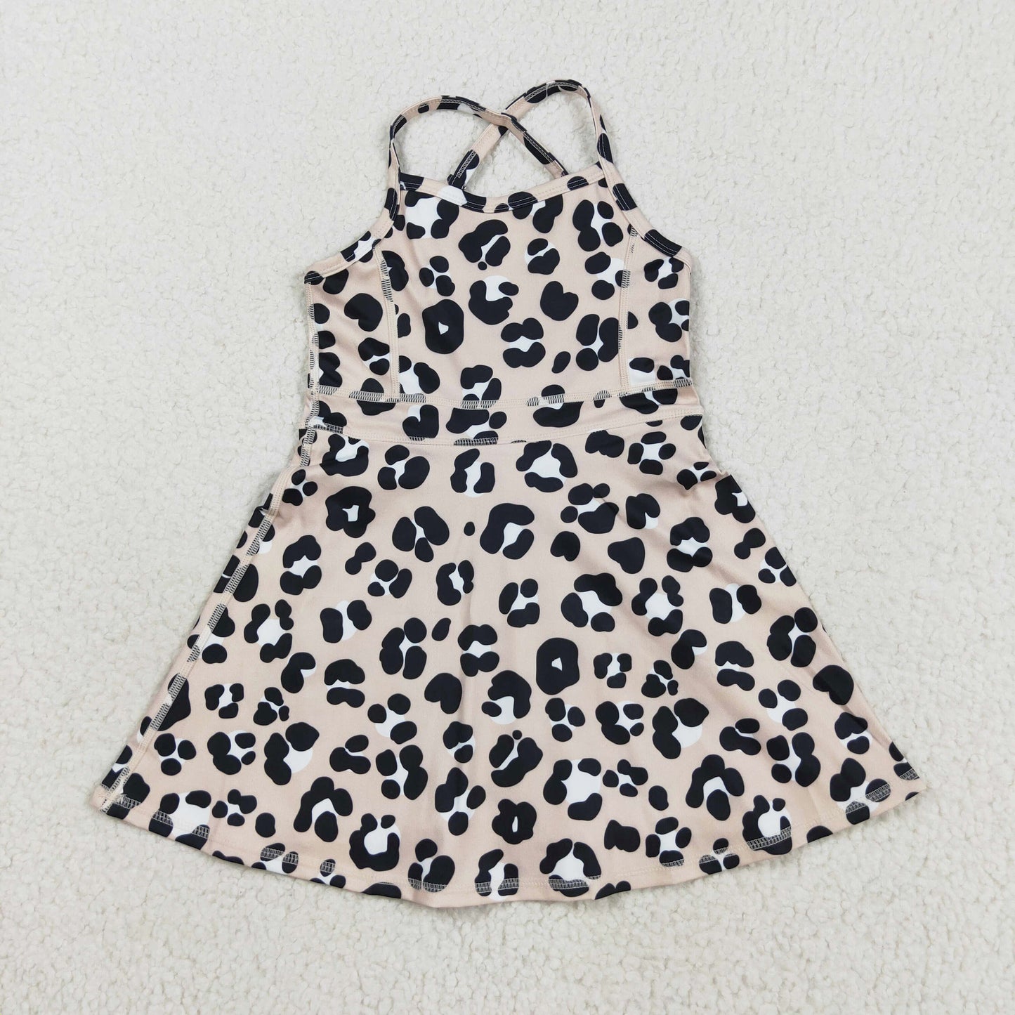 leopard athletic dress active dresses