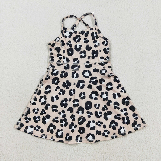 leopard athletic dress active dresses