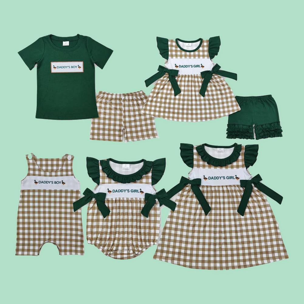 Daddy's Girl/Boy Embroidery Kids Sibling Clothes