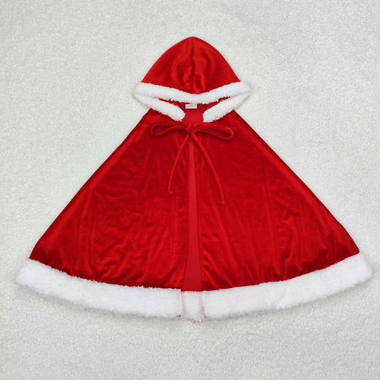 toddler girl red velvet cloaks cape