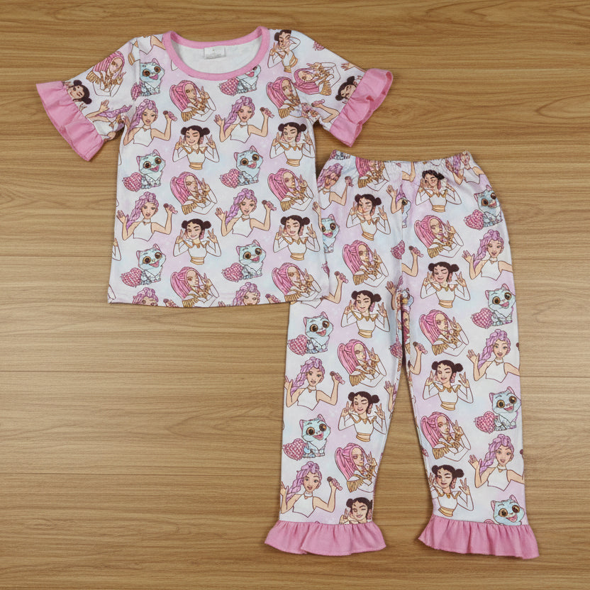 short sleeve kpop pajama set