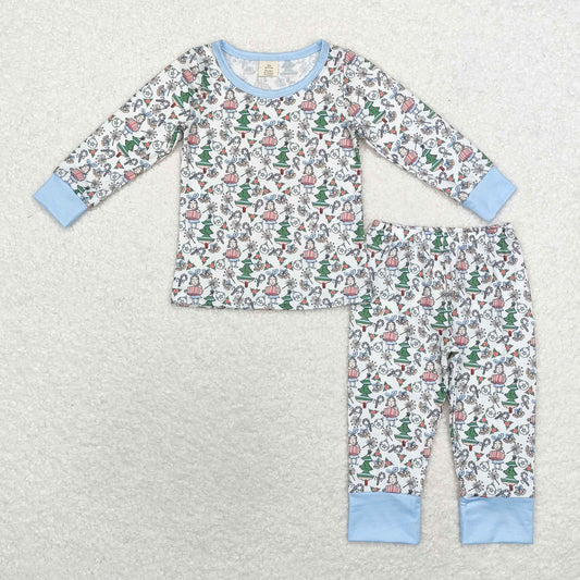 merry Christmas kids bamboo pajama set