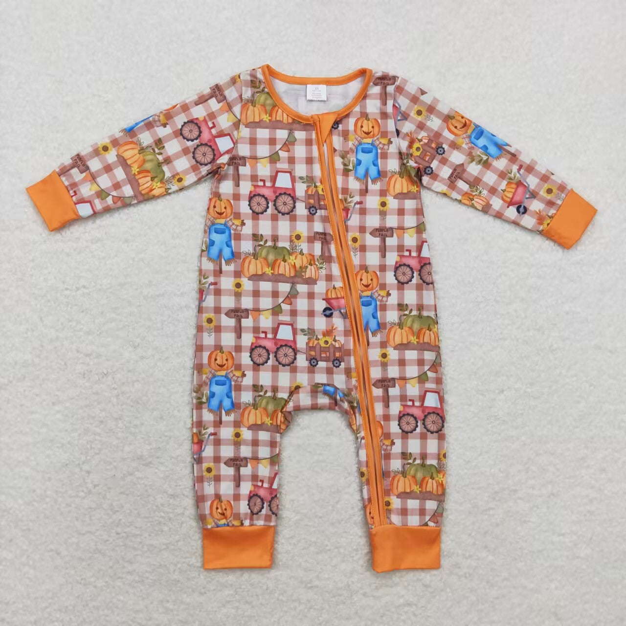 pumpkin patch bamboo sleeper fall infant clothes