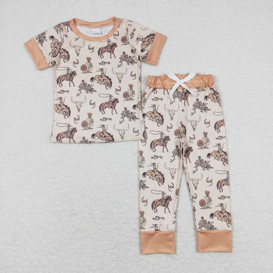 short sleeve pants pajama rodeo boy sleepwear