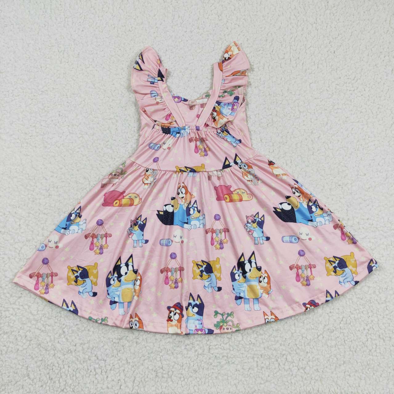 cute blu*y twirl dress in pink