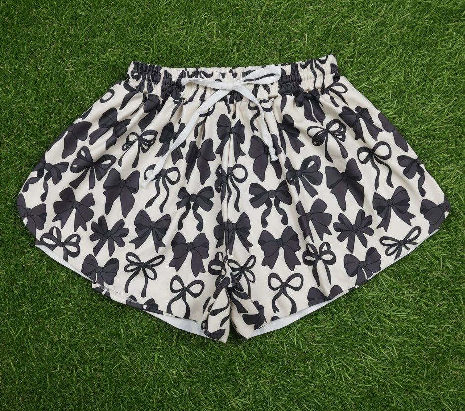 adult clothing black coquette women athletic shorts