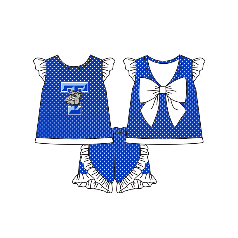 TAT 6 weeks Meghann bow team shorts set